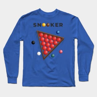 Snooker Ball Design Long Sleeve T-Shirt